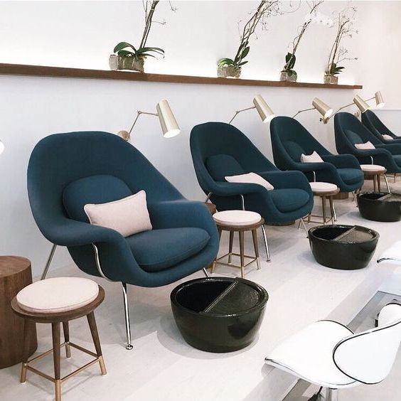 Ghế nail đẹp có bồn tháo rời 