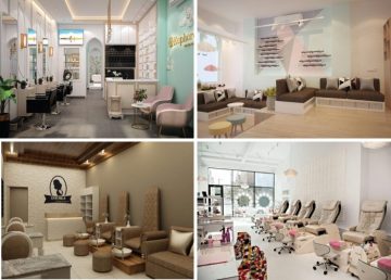 Mẫu thiết kế tiệm nail phong cách đơn giản