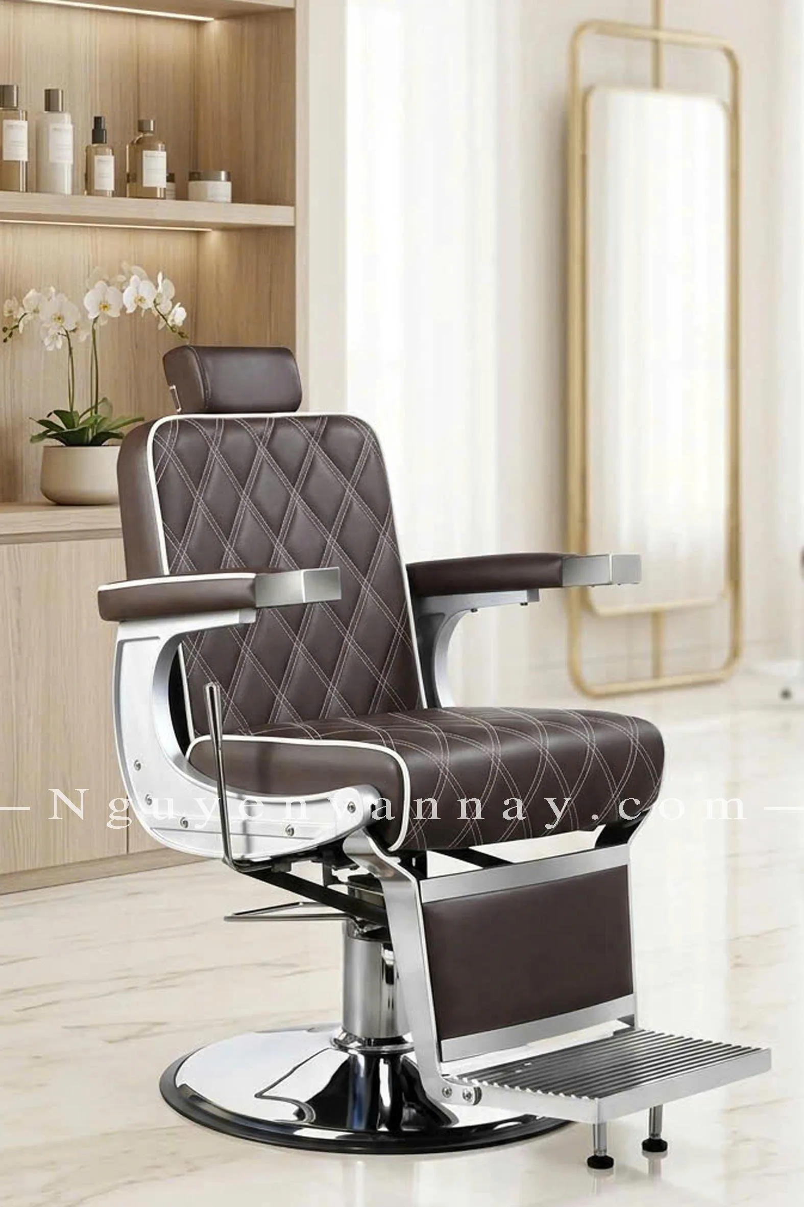 Ghế Barber Chair Ngả Lưng Thư Giãn - Handcrafted Vietnamese Pottery
